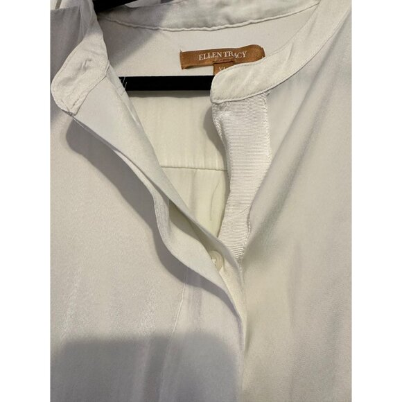 Ellen Tracy Affinity blouse in‎ chalk white XL - Picture 9 of 10